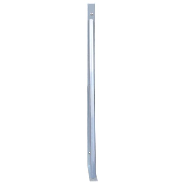 vidaXL Supports pour poteau de clôture 2 pcs Acier galvanisé