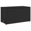 vidaXL Armoire de rangement jardin noir 110x55x60,5 cm résine tressée