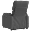 vidaXL Fauteuil inclinable de massage électrique gris foncé tissu