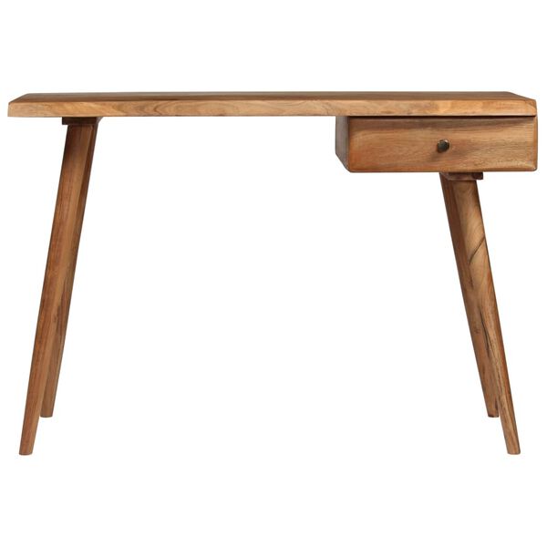 vidaXL Table &agrave; &eacute;crire Bois d'acacia massif 110 x 50 x 76 cm