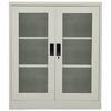 vidaXL Armoire de bureau Gris clair 90x40x105 cm Acier
