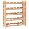 vidaXL Casier &agrave; bouteilles pour 25 bouteilles Bois de noyer 63x25x73cm