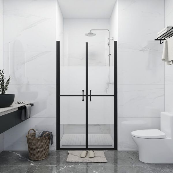 vidaXL Porte de douche ESG demi-dépoli (68-71)x190 cm