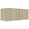 vidaXL Meubles TV 3 pcs Ch&ecirc;ne sonoma Bois d'ing&eacute;nierie