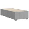 vidaXL Cadre de lit sans matelas gris clair double tissu