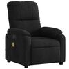 vidaXL Fauteuil inclinable de massage &eacute;lectrique noir tissu microfibre