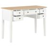 vidaXL Bureau Blanc 109,5 x 45 x 77,5 cm Bois