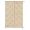 vidaXL Coussin de banc de jardin beige 150x(50+50)x7 cm tissu oxford