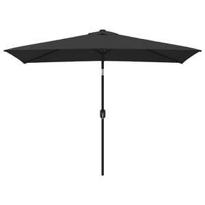 vidaXL Parasol d'ext&eacute;rieur avec m&acirc;t en m&eacute;tal 300x200 cm Noir