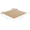 vidaXL Chaises à manger d'extérieur lot de 2 et coussins Acacia massif