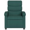vidaXL Fauteuil inclinable de massage vert foncé tissu