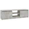 vidaXL Meuble TV Gris b&eacute;ton 120x30x35,5 cm Bois d'ing&eacute;nierie