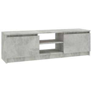 vidaXL Meuble TV Gris b&eacute;ton 120x30x35,5 cm Bois d'ing&eacute;nierie