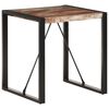 vidaXL Table &agrave; manger 70x70x75 cm Bois de r&eacute;cup&eacute;ration massif