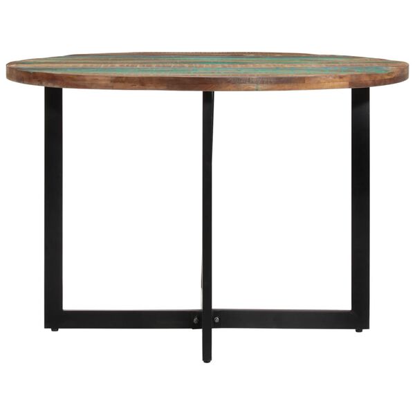 vidaXL Table à manger 110x75 cm Bois massif de récupération