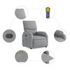 vidaXL Fauteuil de massage inclinable gris clair tissu