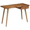 vidaXL Table &agrave; &eacute;crire Bois d'acacia massif 110 x 50 x 76 cm