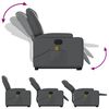 vidaXL Fauteuil inclinable de massage &eacute;lectrique gris similicuir