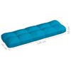 vidaXL Coussins de canap&eacute; palette lot de 7 Bleu