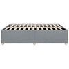 vidaXL Cadre de lit sans matelas gris clair tissu