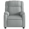 vidaXL Fauteuil inclinable de massage &eacute;lectrique gris clair tissu