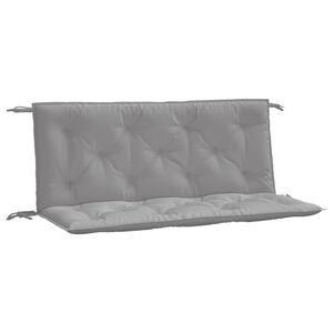 vidaXL Coussins de banc jardin lot de 2 gris 120x50x7 cm tissu Oxford