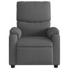 vidaXL Fauteuil inclinable de massage &eacute;lectrique gris fonc&eacute; tissu