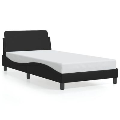 vidaXL Cadre de lit sans matelas noir 100x190 cm similicuir