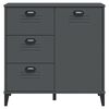vidaXL Buffet VIKEN gris anthracite 80x40x80 cm bois d'ingénierie