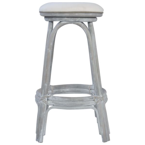 vidaXL Tabourets de bar lot de 2 gris Rotin