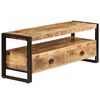vidaXL Meuble TV 120x35x45 cm Bois solide de manguier