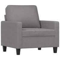 vidaXL Fauteuil Gris clair 60 cm Tissu