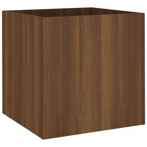 vidaXL Jardini&egrave;re Ch&ecirc;ne marron 40x40x40 cm Bois d'ing&eacute;nierie