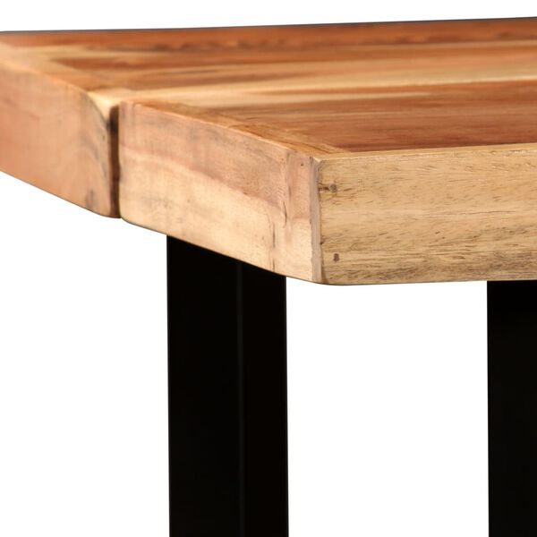 vidaXL Table de bar Bois massif d'Acacia 150x70x107 cm