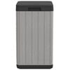 vidaXL Poubelle d'extérieur gris 38x38x65 cm PP