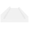 vidaXL &Eacute;tag&egrave;res murales 4 pcs Blanc brillant 80x9x3 cm