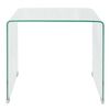 vidaXL Table basse 49,5 x 50 x 45 cm Verre trempé Transparent