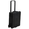 vidaXL Valise de vol &agrave; roulettes Noir 63x50x23 cm PP