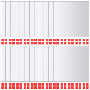 vidaXL Carreau de miroir 24 pcs Carr&eacute; Verre