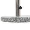 vidaXL Socle de parasol Granite courbe 10 kg Gris