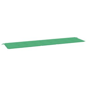 vidaXL Coussin de banc de jardin vert 200x50x3 cm tissu oxford