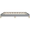 vidaXL Cadre de lit sans matelas gris clair tissu
