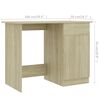 vidaXL Bureau Ch&ecirc;ne sonoma 100x50x76 cm Bois d&rsquo;ing&eacute;nierie