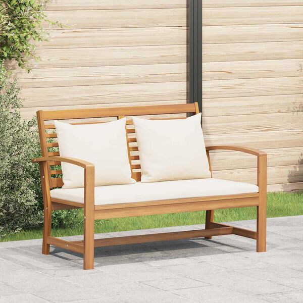 vidaXL Banc de jardin Naturel 110 x 64 x 76.5 cm Bois de teck solide
