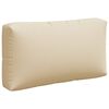 vidaXL Coussins de palette lot de 3 beige tissu