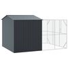 vidaXL Cage pour oiseaux Anthracite 425 x 304 x 247 cm Acier galvanis&eacute;