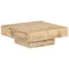 vidaXL Table basse 80x80x28 cm Bois de manguier massif