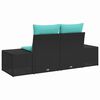 vidaXL Canap&eacute; de jardin avec coussin 184 x 62 x 69 cm polyrotin