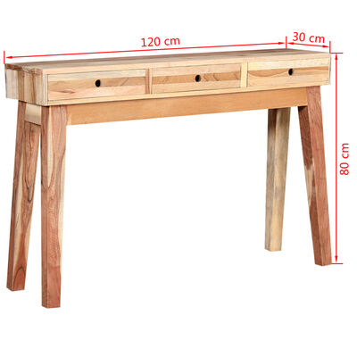 vidaXL Table console Bois de récupération massif