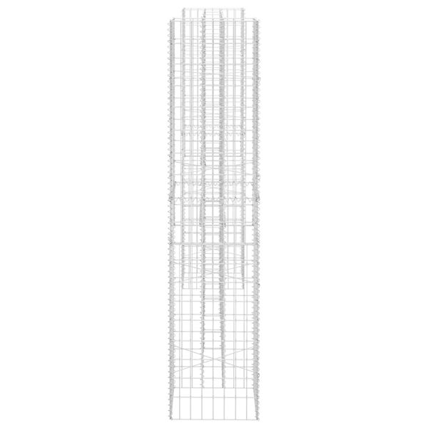 vidaXL Jardini&egrave;re &agrave; gabion en H Fil d'acier 260x40x180 cm